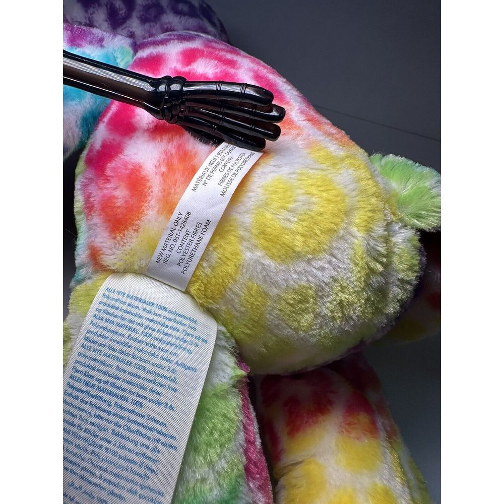 Build A Bear Workshop Rainbow Multi-color Leopard Cheetah Stuffed Plush 17" - Picture 6 of 7